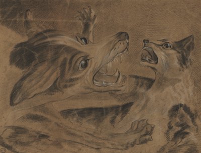 Kämpfende Tiere von Carle Vernet