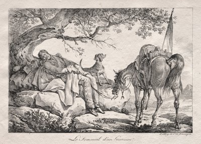 Der schlafende Soldat von Carle Vernet