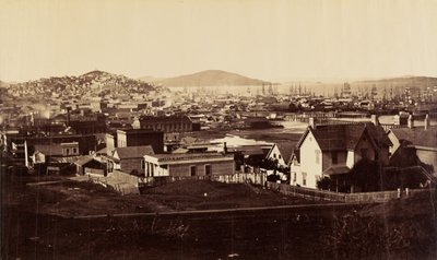 [Stadtfront vom Rincon Hill im Jahr 1860] von Carleton Watkins
