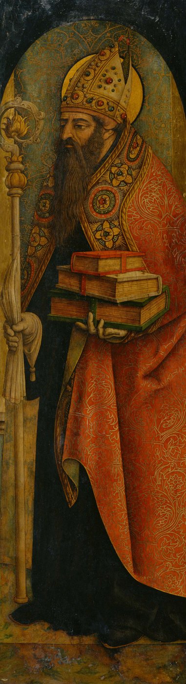 Heiliger Augustinus, 1480er Jahre von Carlo Crivelli