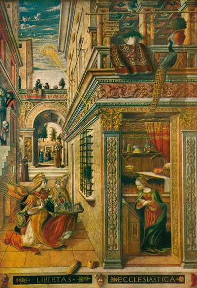 Die Verkündigung mit dem Heiligen Emidius von Carlo Crivelli