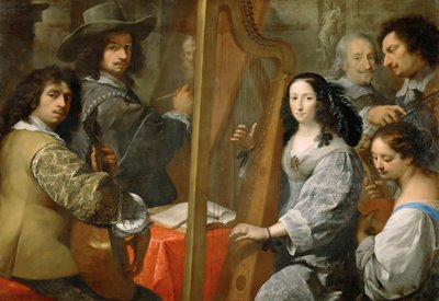 Selbstporträt mit Familie, ca. 1650 von Carlo Francesco Nuvolone
