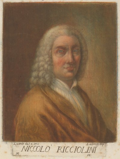 Niccolo Ricciolini von Carlo Lasinio, after Nicolò Ricciolini