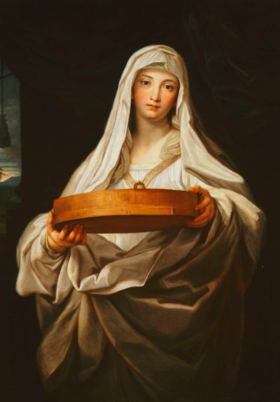 Die Vestalin Tuccia, ca. 1760er von Carlo Maratta or Maratti