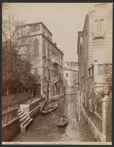 Rio delle Erbe und Van-Axel-Palast von Carlo Naya