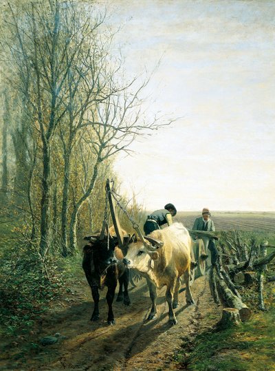 Erwartete Steuer (Ochsen vor dem Wagen) von Carlo Pittara