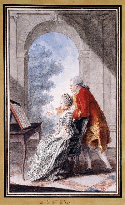 John Wilkes und Miss Gertrude Carmontelle von Carmontelle