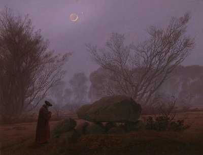 Ein Spaziergang in der Dämmerung, 1830-1835 von Caspar David Friedrich