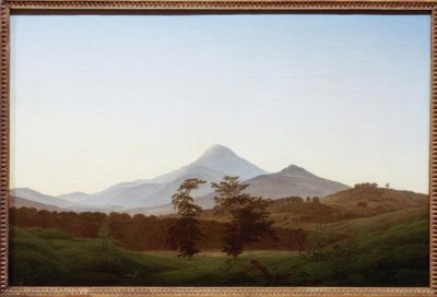 Böhmische Landschaft von Caspar David Friedrich