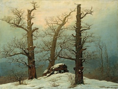 Steinhaufen im Schnee, 1807 von Caspar David Friedrich