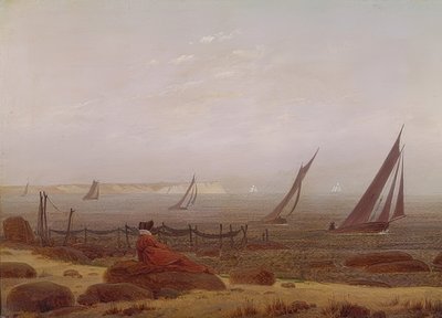 Frau am Meer von Caspar David Friedrich