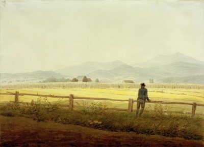 Gebirgslandschaft mit Figur von Caspar David Friedrich