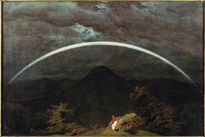 Gebirgslandschaft mit Regenbogen von Caspar David Friedrich