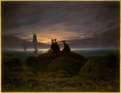 Mondaufgang am Meer von Caspar David Friedrich