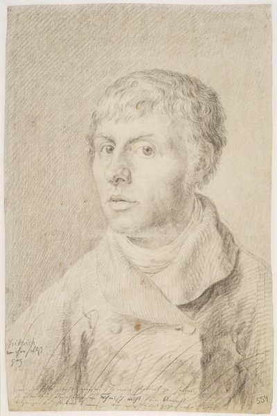 Selbstporträt, 1800 von Caspar David Friedrich