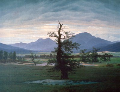 Der einsame Baum, 1823 von Caspar David Friedrich