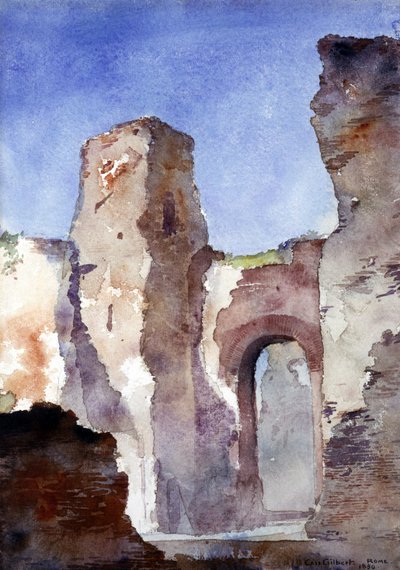 Caracalla-Thermen, Rom, 1880 von Cass Gilbert