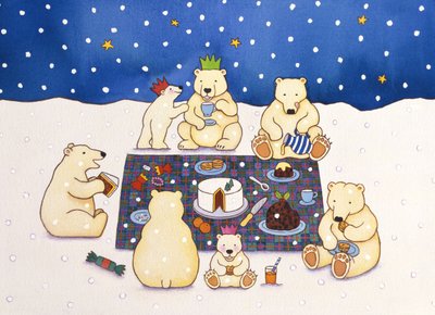 Picknick des Eisbären, 1997 von Cathy Baxter