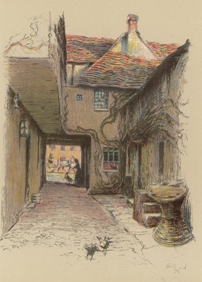 The Kings Head, Malmesbury von Cecil Charles Windsor Aldin