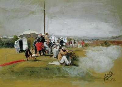 Schießstand, Bisley Camp von Cecil Cutler