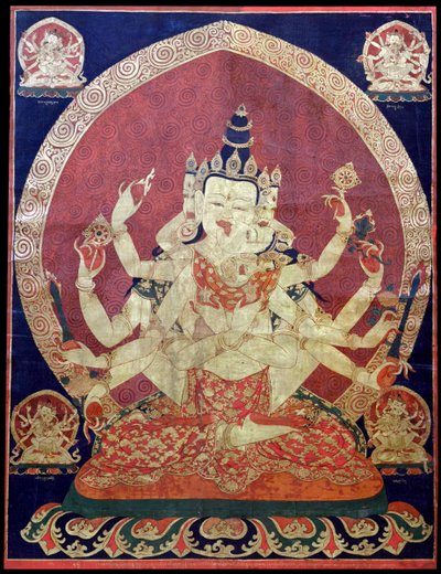 Guhyasamaja Akshobhyavajra Thanka von Central Asian Art.