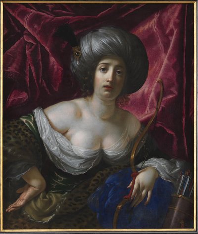 Frau dargestellt als Göttin Diana von Cesare Dandini