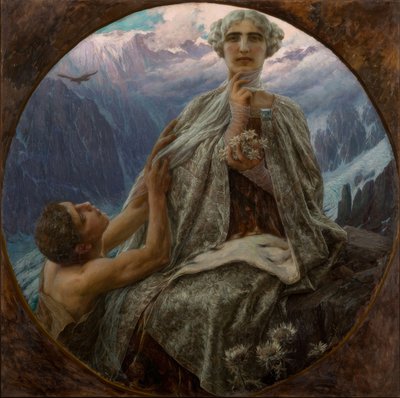 Der Berggipfel. Die Eiskönigin von Cesare Saccaggi