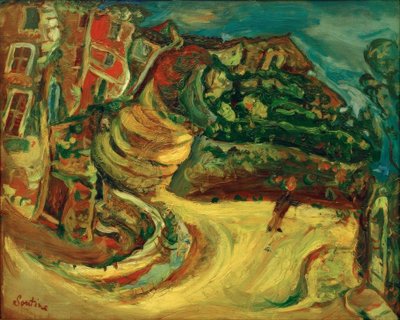 Die Straße von Céret von Chaim Soutine