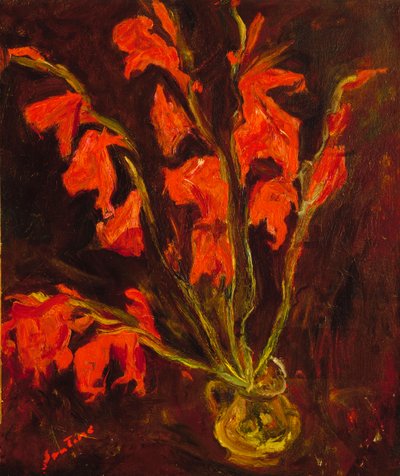 Rote Gladiolen, um 1919 von Chaim Soutine