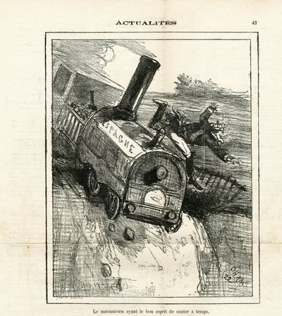 Illustration von Cham (1819-1879) in Le Charivari von Amédée de Noé