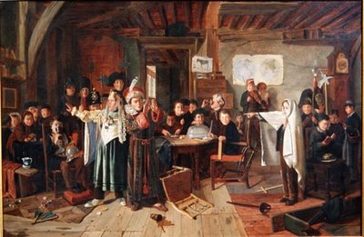 Die Maskerade, ca. 1855 von Charles Hunt