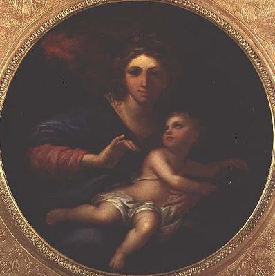 Madonna mit Kind von Charles (follower of) Le Brun