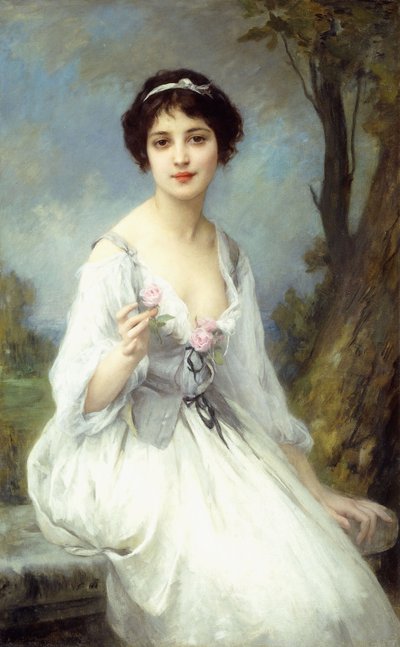 Die rosa Rose von Charles Amable Lenoir