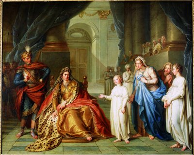 Athaliah und Joasch, 1741 von Charles Antoine Coypel