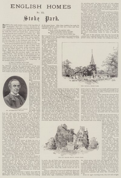 Englische Häuser, Stoke Park von Charles Auguste Loye