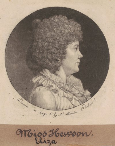 Eliza Hewson von Charles B. J. Févret de Saint Mémin