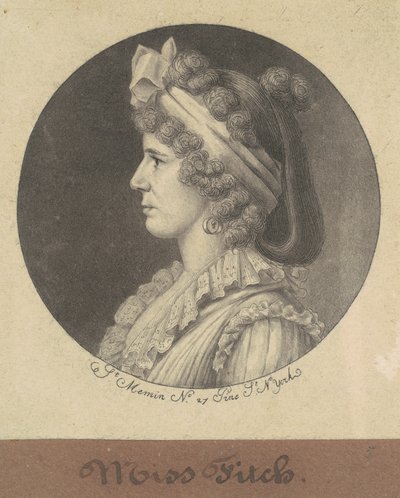 Miss Fitch von Charles B. J. Févret de Saint Mémin