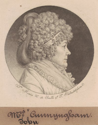 Mrs. Cunnyngham von Charles B. J. Févret de Saint Mémin