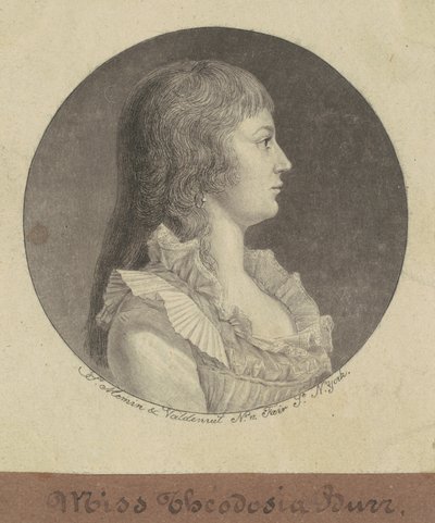 Theodosia Burr von Charles B. J. Févret de Saint Mémin