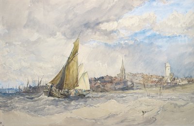 Harwich vom Meer aus von Charles Bentley