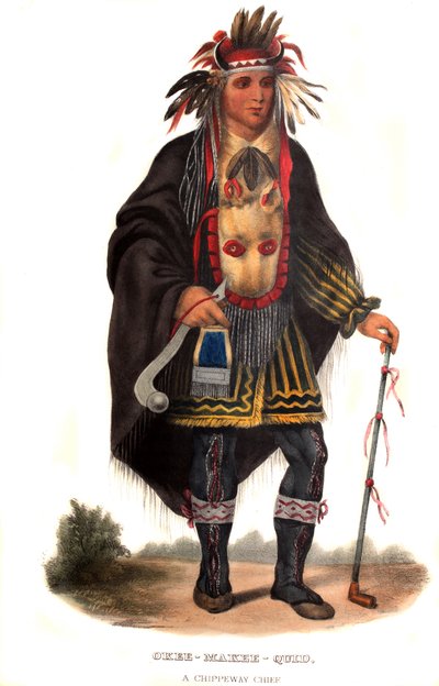 Okeemakeequid, ein Chippeway-Häuptling von Charles Bird King