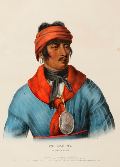 SE-LOC-TA, Ein Creek-Häuptling von Charles Bird King