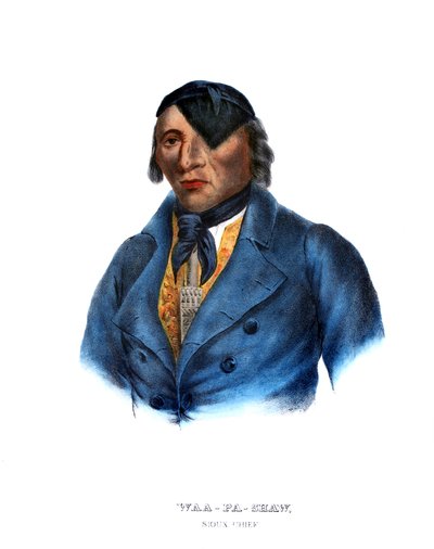 Waapashaw, ein Sioux-Häuptling von Charles Bird King