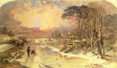 Winterszene an der Themse von Charles Branwhite