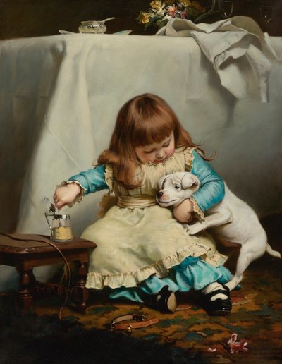 Einmal gebissen, zweimal schüchtern, 1885 von Charles Burton Barber