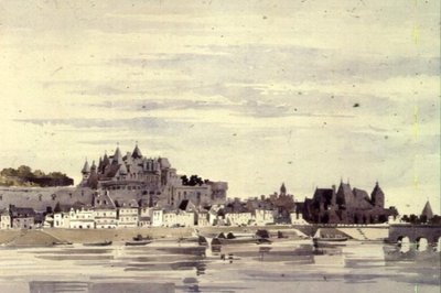 Blick auf Amboise, Frankreich von Charles Claude Pyne