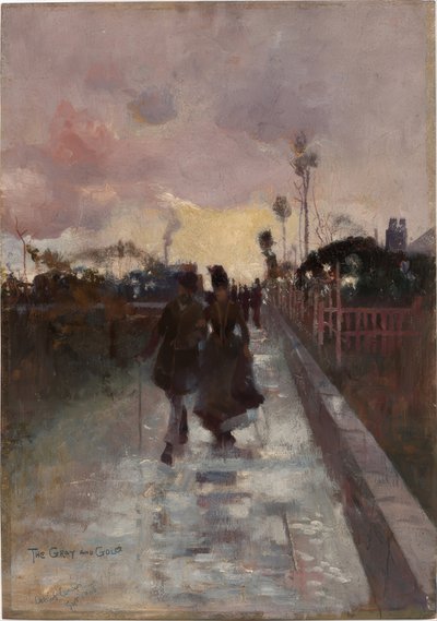 Nach Hause gehen (Das Grau und Gold) von Charles Edward Conder