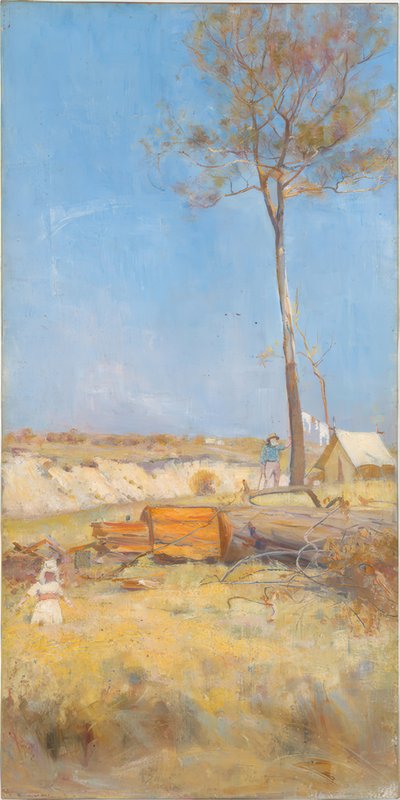 Unter einer südlichen Sonne (Holzspalterlager) von Charles Edward Conder