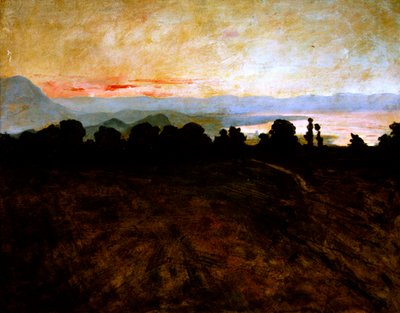 Jura und Genfersee, ca. 1895-1900 von Charles Cottet
