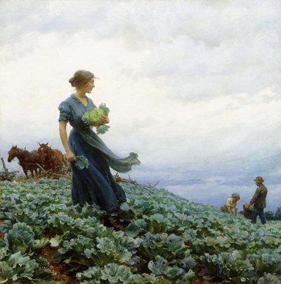 Das Kohlbeet von Charles Courtney Curran